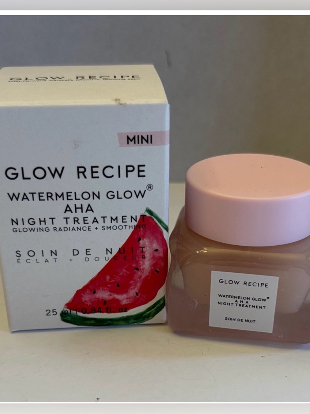 Mini Glow Recipe Watermelon Glow AHA Night Treatment